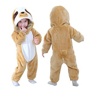 Sloth Cartoon Animal Hooded Pajamas for Infants