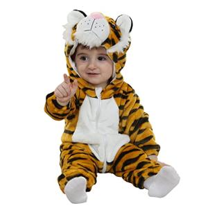 Baby Tiger Hooded Cartoon Onesie Romper