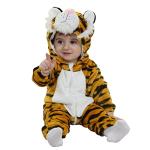 Baby Tiger Hooded Cartoon Onesie Romper