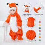 Fox Baby Animal Onesie Pajamas Halloween Costume