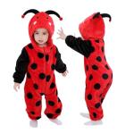 Ladybug Hooded Baby Animal Jumpsuit Outfit