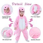 Pink Dinosaur Hooded Baby Jumpsuit for Toddlers
