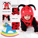 Ladybug Hooded Baby Animal Jumpsuit Outfit