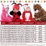 Ladybug Hooded Baby Animal Jumpsuit Outfit