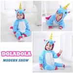 Unicorn Hooded Onesie for Toddlers Ages 4-5