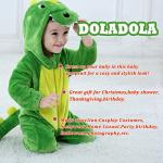 Green Dinosaur Hooded Romper for Kids
