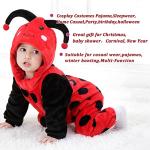 Ladybug Hooded Baby Animal Jumpsuit Outfit