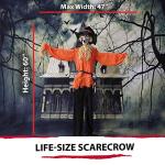 Animated Skeleton Scarecrow for Indoor/Outdoor Halloween Decor