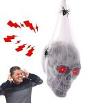Voice Activated Hanging Skeleton with Light-Up Eyes