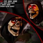 Grim Reaper Animatronic Skull Pathway Markers (3 Pack)