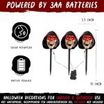 Grim Reaper Animatronic Skull Pathway Markers (3 Pack)