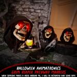 Grim Reaper Animatronic Skull Pathway Markers (3 Pack)