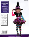 Amscan Girls Mismatched Witch Halloween Costume