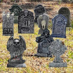 10 Halloween Tombstone Yard Decorations by GameXcel