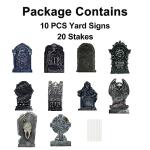 10 Halloween Tombstone Yard Decorations by GameXcel