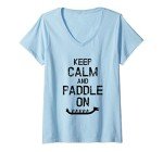 Women’s Dragon Boat Paddle On V-Neck T-Shirt