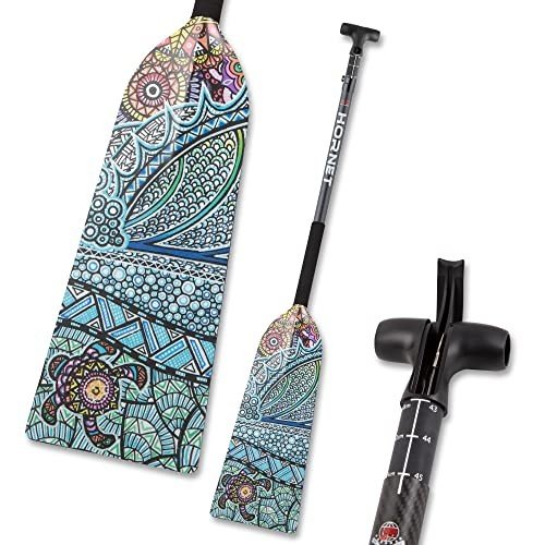 Turtle Design Adjustable Carbon Fiber Dragon Boat Paddle
