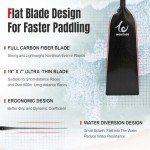 WONITAGO Lightweight Carbon Fiber Dragon Boat Paddle