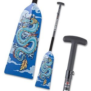 Adjustable Blue Carbon Fiber Dragon Boat Paddle
