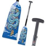 Adjustable Blue Carbon Fiber Dragon Boat Paddle