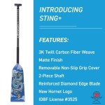 Adjustable Blue Carbon Fiber Dragon Boat Paddle