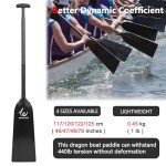 WONITAGO Lightweight Carbon Fiber Dragon Boat Paddle