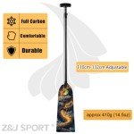 Adjustable Carbon Fiber Dragon Boat Paddle with Graphic