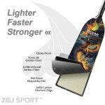 Adjustable Carbon Fiber Dragon Boat Paddle with Graphic