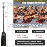 WONITAGO Adjustable Lightweight Carbon Dragon Boat Paddle