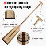WONITAGO Lightweight Wooden Dragon Boat Paddle 130cm