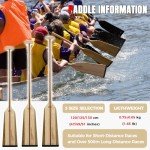 WONITAGO Lightweight Wooden Dragon Boat Paddle 130cm