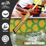WONITAGO Lightweight Wooden Dragon Boat Paddle 130cm