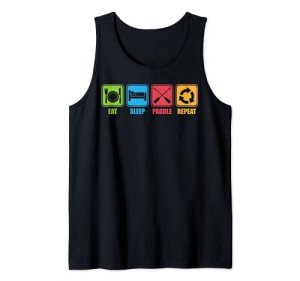 Paddle Hard: Motivational Dragon Boat Tank Top