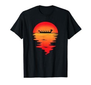 Sunset T-Shirt for Dragon Boat Racing Team