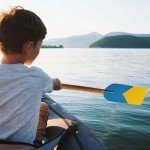 Children's Blue Dragon Boat Paddle Props - 60cm