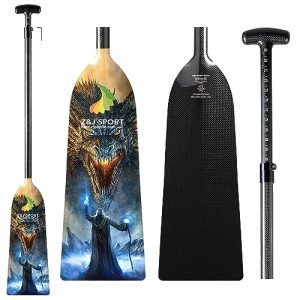 Z&J SPORT Adjustable Carbon Fiber Dragon Boat Paddle