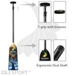 Z&J SPORT Adjustable Carbon Fiber Dragon Boat Paddle