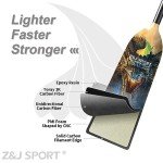 Z&J SPORT Adjustable Carbon Fiber Dragon Boat Paddle