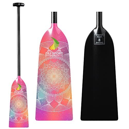 Z&J SPORT Full Carbon Dragon Boat Paddle, T Handle