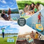 Waterproof Paddle Board Cooler Bag with Mesh Pocket