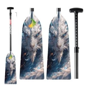 Z&J SPORT Adjustable Carbon Fiber Dragon Boat Paddle