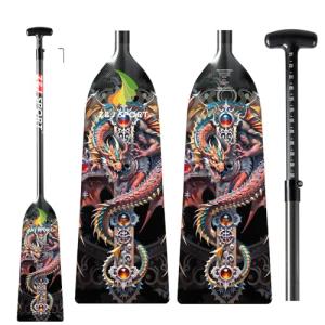 Z&J SPORT Adjustable Carbon Fiber Dragon Boat Paddle
