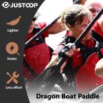 Lightweight Full Carbon Fiber Dragon Boat Paddle with Bag