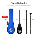 Adjustable Carbon Fiber Dragonboat Paddle, 67" - 86