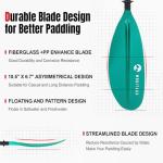 WONITAGO Carbon Fiber Adjustable Dragonboat Paddle
