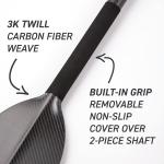 Turtle Design Adjustable Carbon Fiber Dragon Boat Paddle