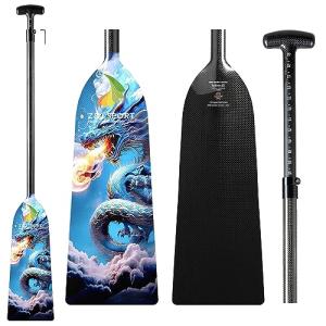 Z&J SPORT Adjustable Carbon Fiber Dragon Boat Paddle