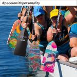 Pink Crush Adjustable Carbon Fiber Dragon Boat Paddle