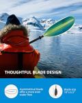 OCEANBROAD Carbon Fiber Dragonboat Paddle 90.5in Green