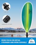 OCEANBROAD Carbon Fiber Dragonboat Paddle 90.5in Green